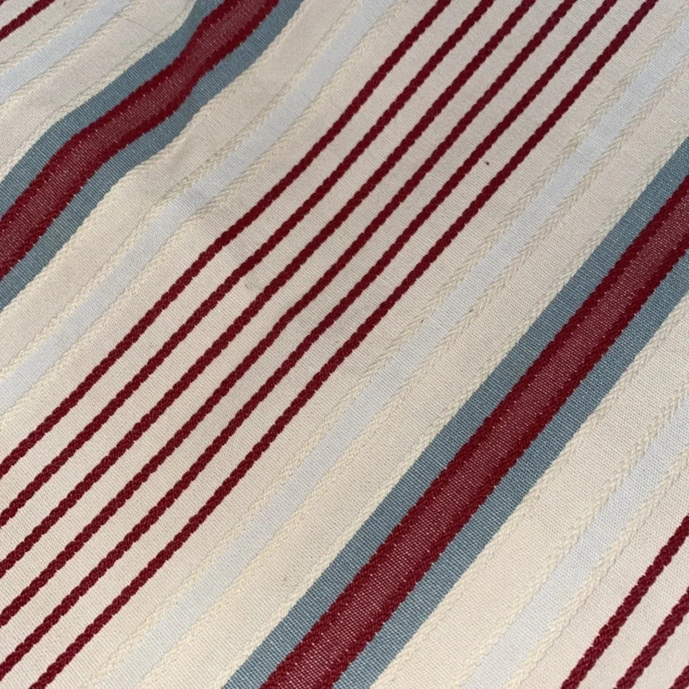 IKEA Alvine Raffla Pillow Cover SET (2) 25”‎ x 25” Stripes 100% Cotton Buttons